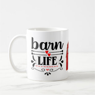 Roligt Lantliv Häst Ko Kyckling Lantbrukare Kaffemugg