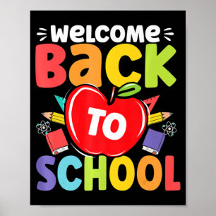 Roligt Lärare Studenter Välkommen Back to school A Poster