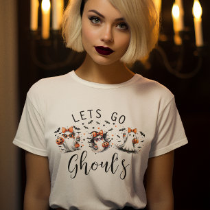 Roligt Låt oss gå gäster Halloween T Shirt