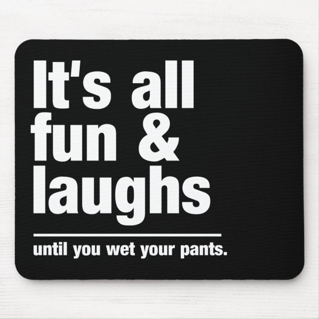ROLIGT & LAUGHS anpassningsbar färg Musmatta (Framsidan)