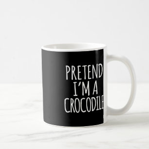 Roligt Lazy Halloween Costume - Pretare Im A Croko Kaffemugg
