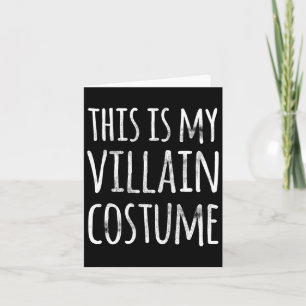 Roligt Lazy Halloween. Det här är min Villain Cost Kort