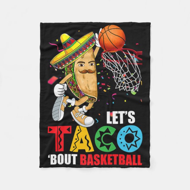 Roligt Lets Taco bout Bysketbyll Mexico Cinco De M Fleecefilt (Framsidan)