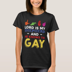 Roligt LGBT-teckenspråk för Gay pride-månad T Shirt