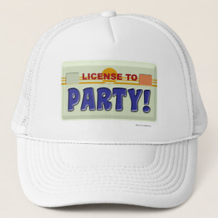 Roligt Licens till Party Bra Time Slogan Keps