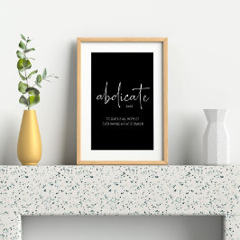 Roligt Life Lesson Typography Poster