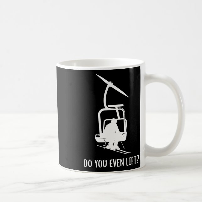 Roligt Liftar Du Ens Skidor  Kaffemugg (Höger)