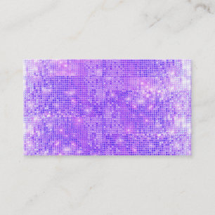 Roligt Lila Faux Sparkly Sequins Visitkort
