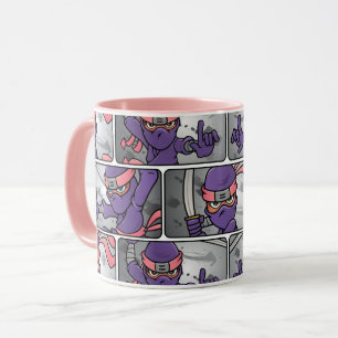 Roligt Lila Ninja Mugg