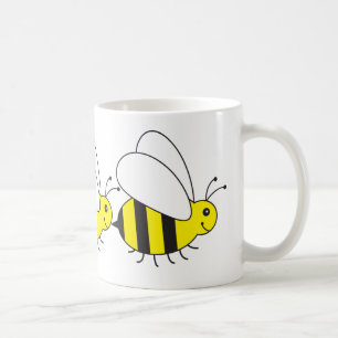 Roligt lite gulligt honungbi kaffemugg