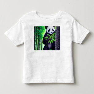Roligt Little Panda Bear T Shirt