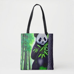 Roligt Little Panda Bear Tygkasse