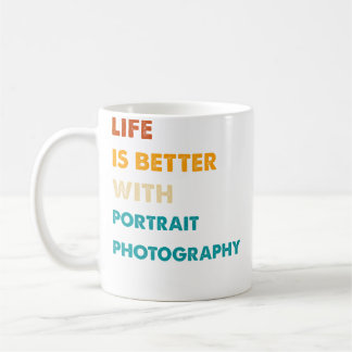 Roligt Liv är Bättre Med Porträttfotografering Kaffemugg