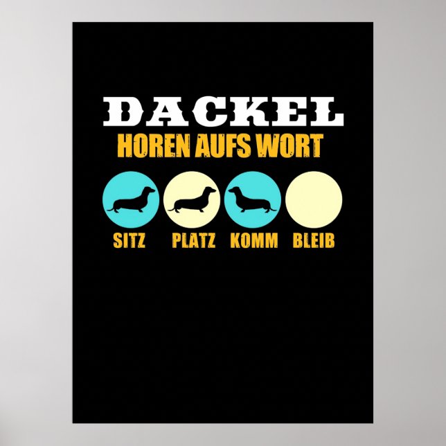 Roligt liv med dachshund hund poster (Framsidan)