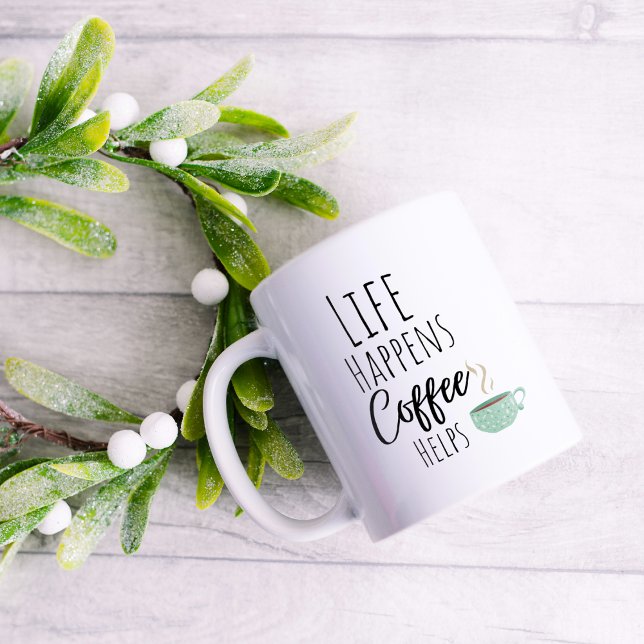 Roligt Livet Händer Kaffe Hjälper Kaffemugg (Skapare uppladdad)