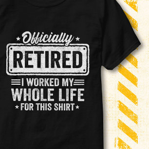 Roligt Livs Citat för Pensionärer Officiellt Pensi T Shirt