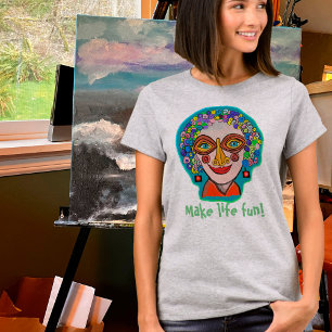 Roligt, ljus, städningsdag, solsken T-skirt T Shirt