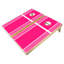 Roligt Ljussken Rand med två tonars fetstil Rosa V