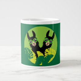 Roligt Llama Alpaca Hem och boende Jumbo Mugg