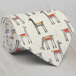 Roligt Llama Alpaca Mönster Slips