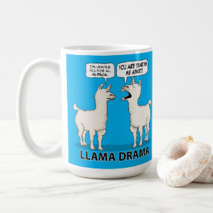 Roligt Llamadrama Kaffemugg