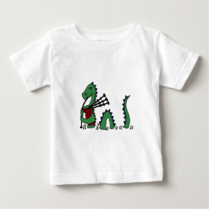 Roligt Loch Nessmonster som leker säckpipa Tee