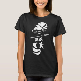 Roligt löpevenemang orsakar välgörenhetskampanjpri t shirt