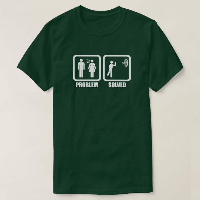 Roligt löst pilproblem tee (Design framsida)