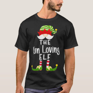 Roligt Loving Elf Group jul Funny Pajama Party T Shirt