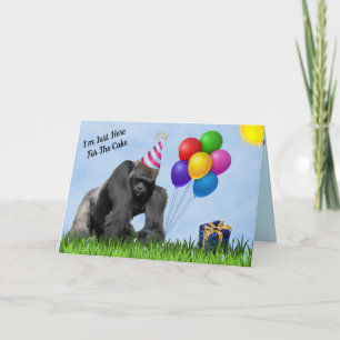 Roligt Loving Gorilla Birthday Card Kort