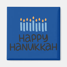 Roligt Lycklig Hanukkah Square Magnet