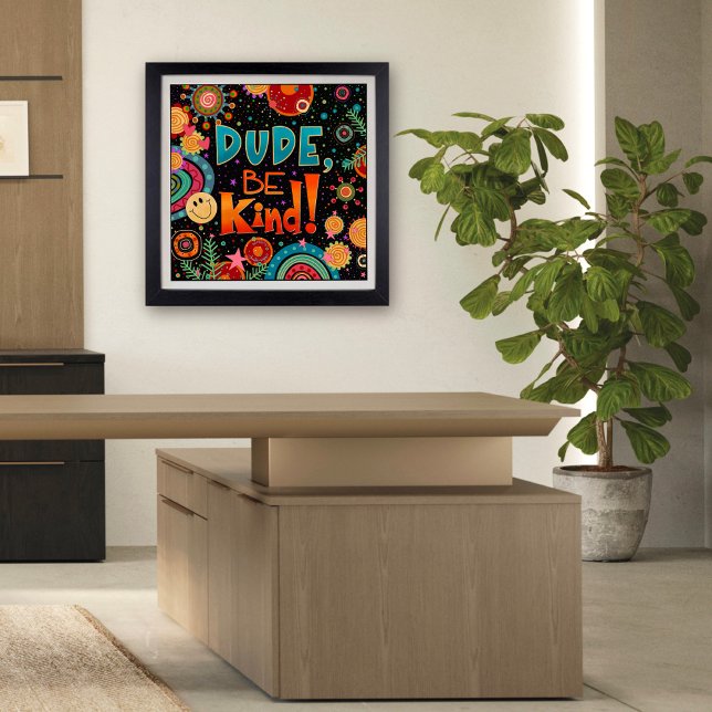 Roligt Lycklig, var snäll och inspirera skolan Poster (Skapare uppladdad)