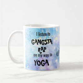 Roligt lyssnar jag till Gangsta rappar på långt Kaffemugg