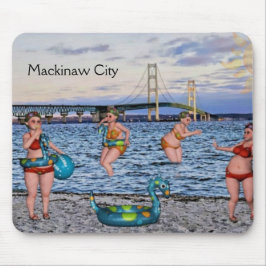 Roligt Mackinaw City Bridge Mousepad Musmatta