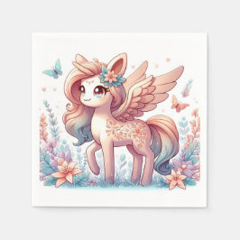 Roligt Magic Unicorn Baby Shower Pappersservett