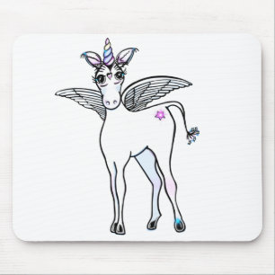 Roligt Magic Unicorn teckning Musmatta