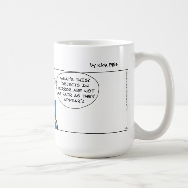 Roligt magiskt spegel kaffemugg (Höger)