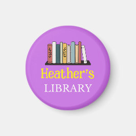 ROLIGT! Magnet - Bibliotek - Personlig - Lägg till