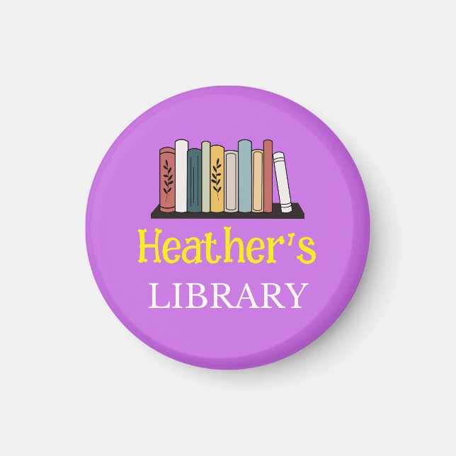 ROLIGT! Magnet - Bibliotek - Personlig - Lägg till (Framsidan)