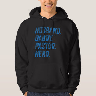 Roligt make pappa pastor uppskattningsgåva predika hoodie