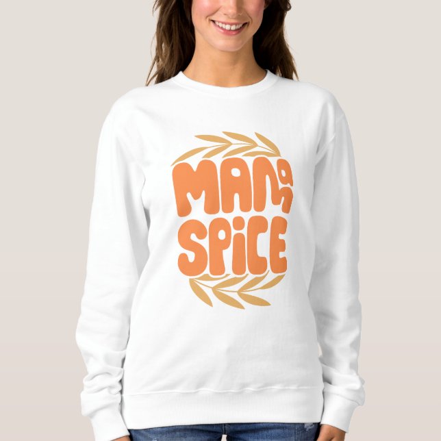 Roligt Mamma Spice Fall Thanksgiving T Shirt (Framsida)