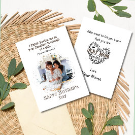 Roligt mammakort från dotter julkort