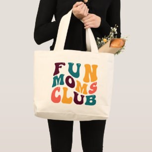 Roligt Mammor Klubb Souvenir Retro Stil Groovy Jumbo Tygkasse