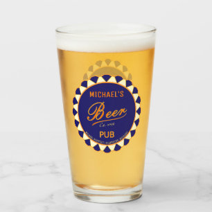 Roligt Man Cave Beer Flaska Cap Pint Beer Glass Glaskopp