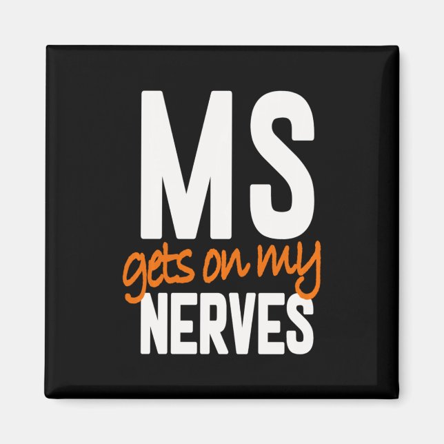Roligt Många Sclerosis Awareness Warrior - G Magnet (Framsidan)