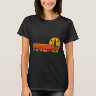 Roligt mans kavaj pensionär pensionärsplan kajak p t shirt