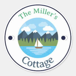 ROLIGT! Märk - Behåll - Personlig - Lägg till Namn Runt Klistermärke