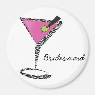 roligt martini shock rosa magnet