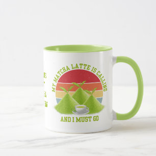 Roligt MATCHA-bergen kallar för Latte Drinker Mugg
