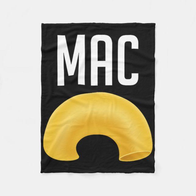 Roligt Matching Macaroni and Cheese Halloween Cost Fleecefilt (Framsidan)